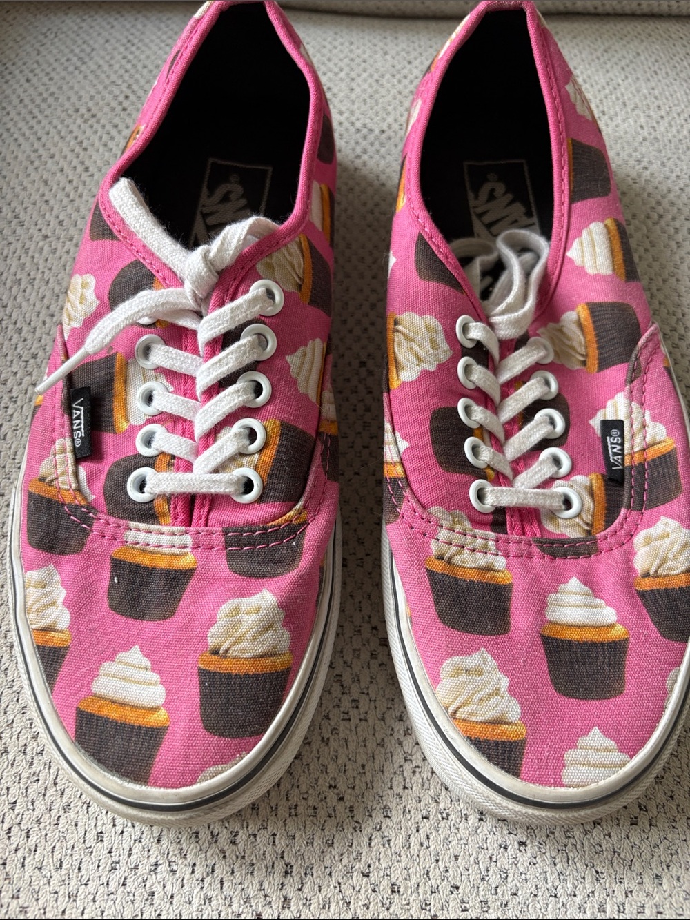 Woman’s Vans  Cupcake Canvas Lace-Up Sneakers